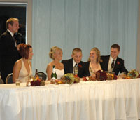Best man making a toast at a Songbird Wedding