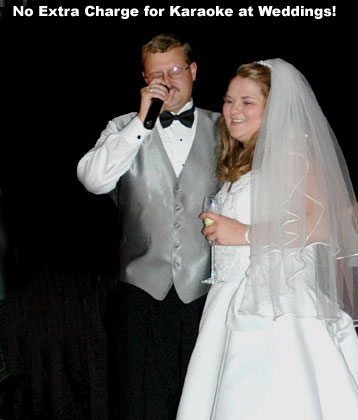 Karaoke for the bride and groom
